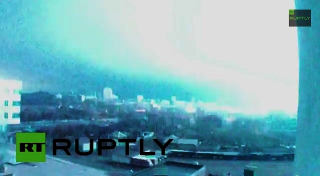 massive flash light up Donetsk 1116 Nov. 20