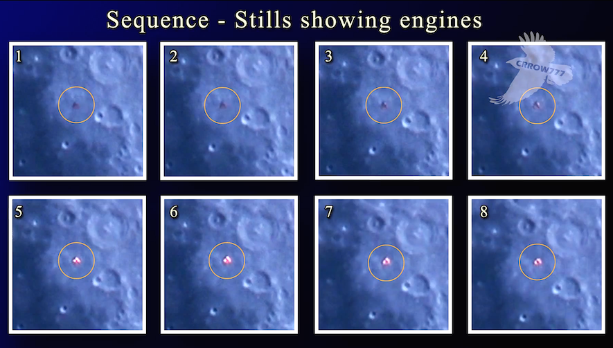 ufo sulla luna