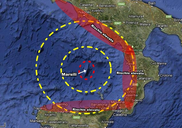 Risultati immagini per terremoti, marsili